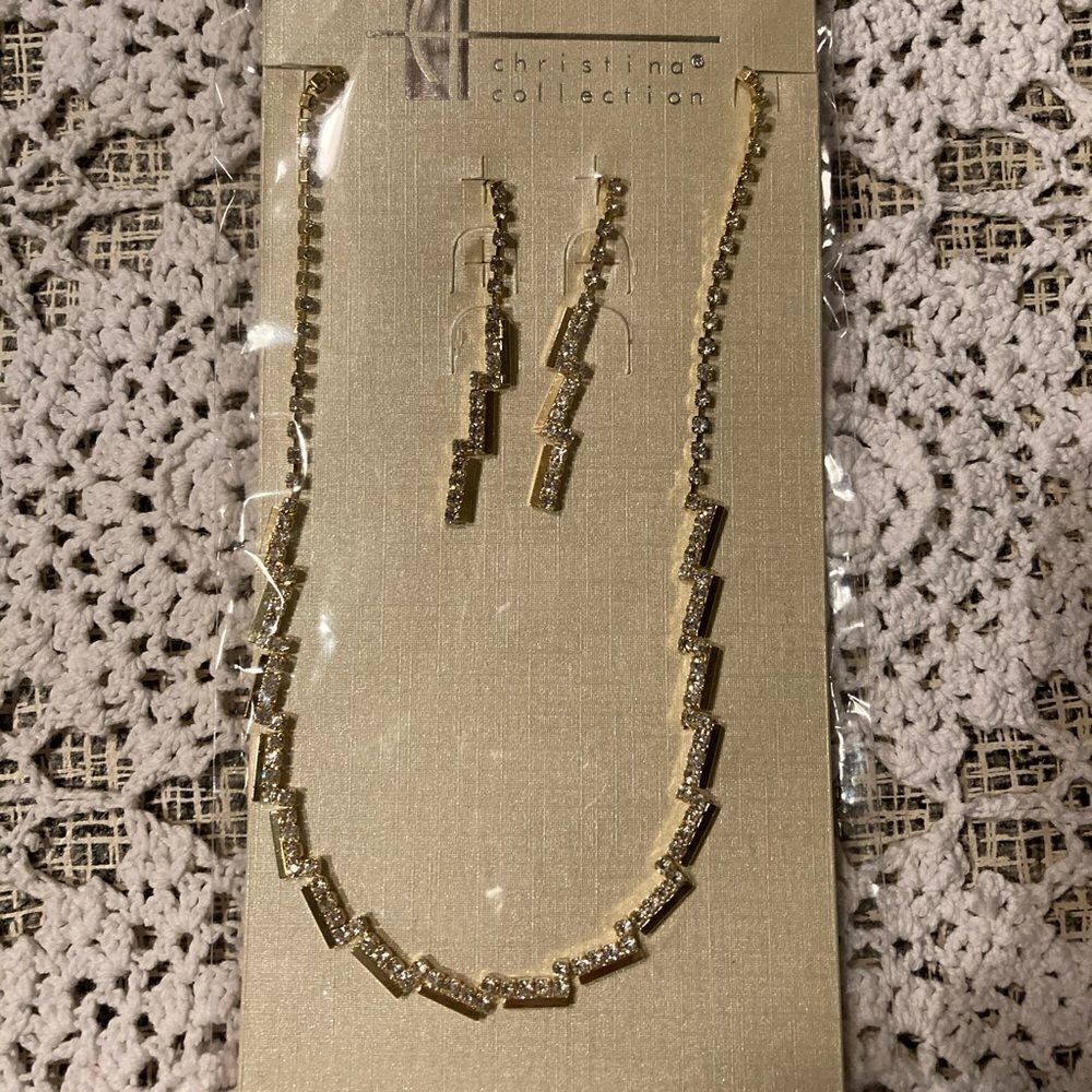 Necklace Earrings Bracelet Set New